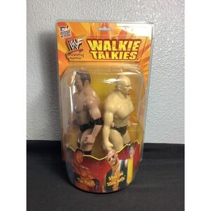 Vintage 1999 WWF WWE Walkie Talkies The Rock And Stone Cold New In Damaged Box